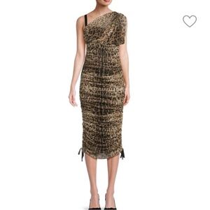 Dolce & Gabbana One Shoulder Bustier Ruched Dress NWT IT46